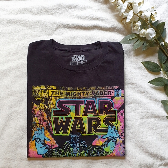 Star Wars | Darth Vader Comicbook Graphic Short Sleeve Tee, L - Picture 1 of 5